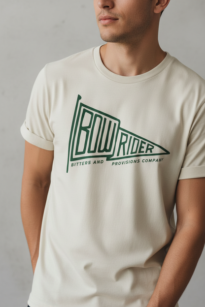 Bowrider Bitters Flag T-Shirt on-body shot